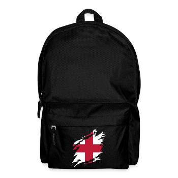 England Flagge Vintage Englische Fahne Used Look - Rucksack - Schwarz - Vorne