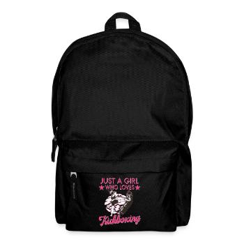 Just A Girl Who Loves Kickboxing Kampfsport - Rucksack - Schwarz - Vorne