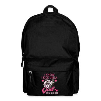 Karate Taekwondo Martial Arts Karate Mma Kick Box - Backpack - black - Front