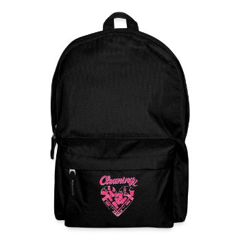 Femme de ménage Nettoyeuse - Sac à dos - noir - Devant