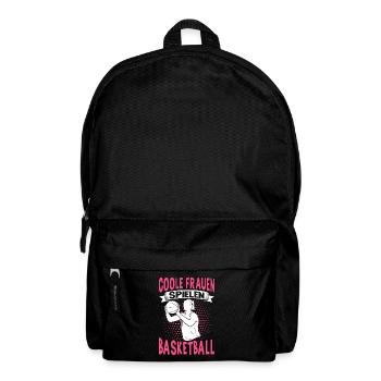 Basketball Training Trikot Coole Frauen Spielen - Rucksack - Schwarz - Vorne
