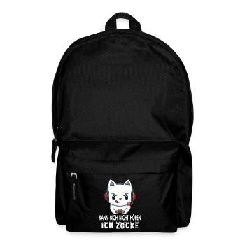 Kann Dich Nicht Hören Ich Zocke. Gaming Zocken - Rucksack - Schwarz - Vorne