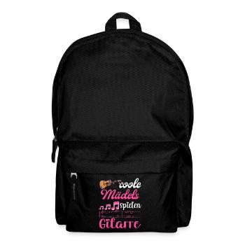 Gitarrenspielerin Gitarristin Coole Mädels - Rucksack - Schwarz - Vorne