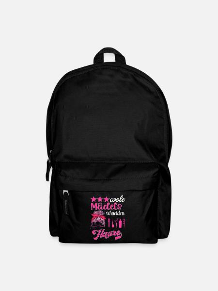 Coole Friseurin mit Herz Frisör Frisörin Friseur - Rucksack - Schwarz