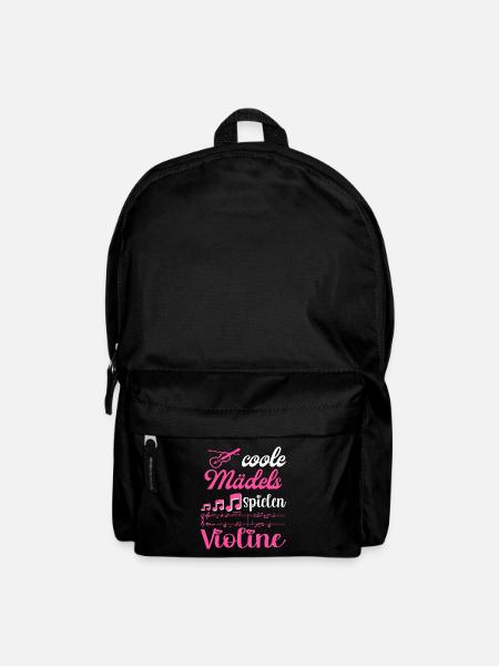 Violine Geige Geigenbogen Musiknoten Musiker - Rucksack - Schwarz