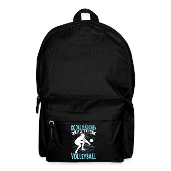 Volleyball Mädchen Damen Volleyballerin Beach - Rucksack - Schwarz - Vorne