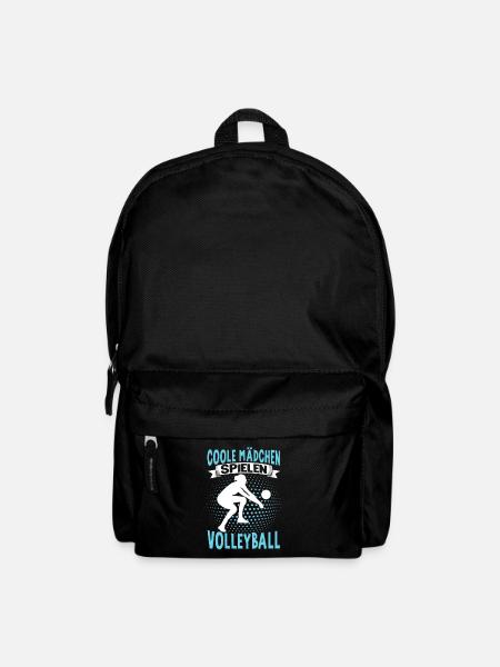 Volleyball Mädchen Damen Volleyballerin Beach - Rucksack - Schwarz