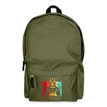 12 Years Birthday Shirt Gamer 12. - Backpack - olive green - Front