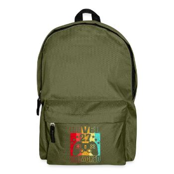 27 years birthday shirt Gamer 27. - Backpack - olive green - Front