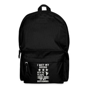 Dudelsack Kilt Schottisch Schlag Dudelsackspieler - Rucksack - Schwarz - Vorne