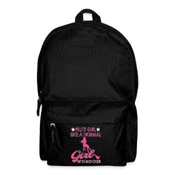 Flûtiste Joueur de flûte - Sac à dos - noir - Devant