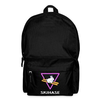 skifahrer alpin ski skihase hüttengaudi - Rucksack - Schwarz - Vorne