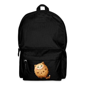 Sweet cookie cat with chocolate chips and nuts - Backpack - black - Front