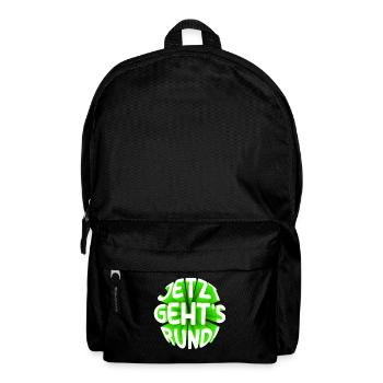 Jetzt gehts rund 3D - Rucksack - Schwarz - Vorne