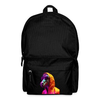 Pferd mit Sonnenbrille Bunt Coole Pferde - Rucksack - Schwarz - Vorne