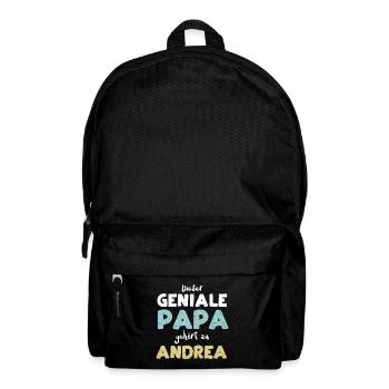 Dieser Geniale Papa Gehört Zu An... - Rucksack - Schwarz - Vorne