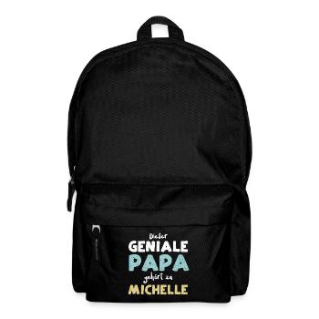 Dieser Geniale Papa Gehört Zu Mi... - Rucksack - Schwarz - Vorne