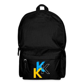 Buchstabe K - Rucksack - Schwarz - Vorne