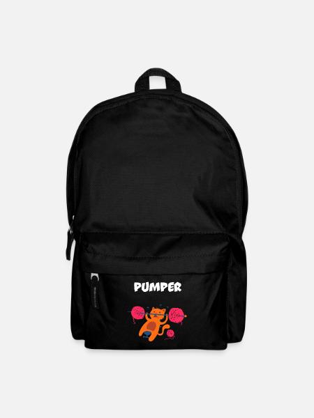 Pumper Katze - Rucksack - Schwarz