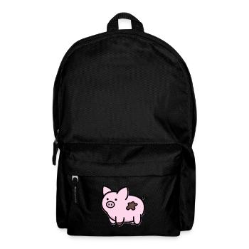 Cute Little Pig - Backpack - black - Front