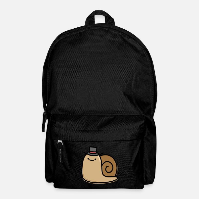 Cute Snail - Backpack - black