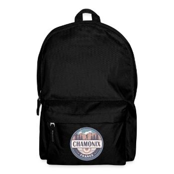 Chamonix Mont Blanc France Alps Vintage Hiking - Backpack - black - Front