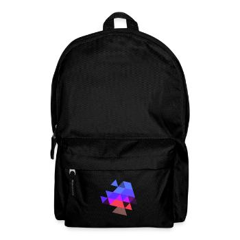 triangle symbol pattern colors purple symbol - Backpack - black - Front