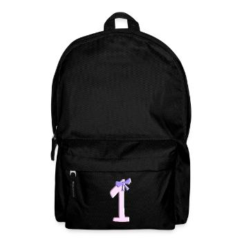 un numéro de boucle numéro rose en premier - Sac à dos - noir - Devant