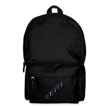 water drops line water - Backpack - black - Front