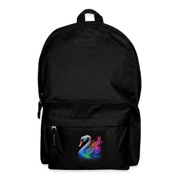 MAJESTUEUX CYGNE MULTICOLORE - Sac à dos - noir - Devant