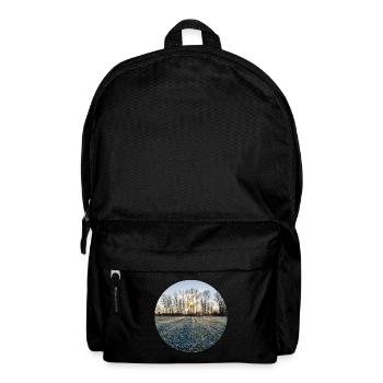 Winterliche Sonne - Rucksack - Schwarz - Vorne