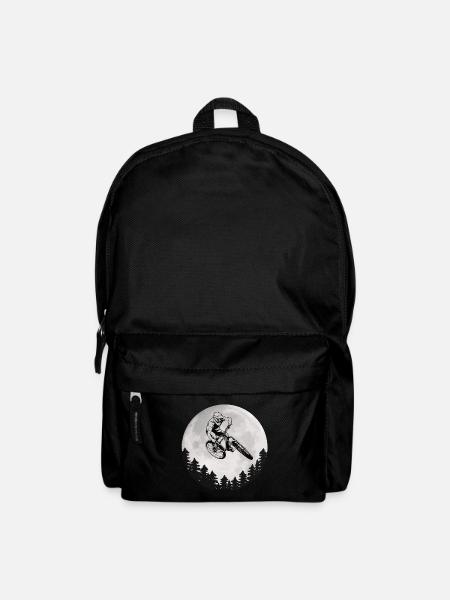 Mountainbike Mond Mountainbiker Moon - Rucksack - Schwarz