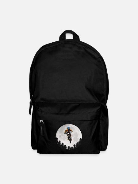 Mountainbike Mond Mountainbiker Moon - Rucksack - Schwarz