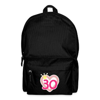 30th Birthday Princess Crown - Backpack - black - Front