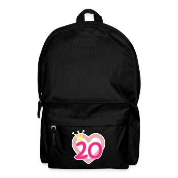 20th Birthday Princess Crown - Backpack - black - Front