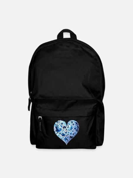 Kunst Herz Liebe Liebesbeweis Gefühle - Rucksack - Schwarz