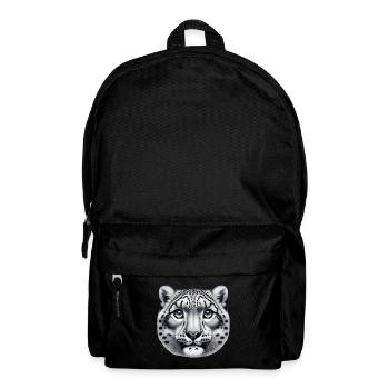 Schneeleopard Leopard Weißer Leopard - Rucksack - Schwarz - Vorne