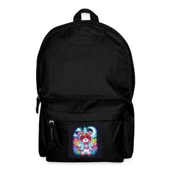 Roter Einhorn Panda - Rucksack - Schwarz - Vorne