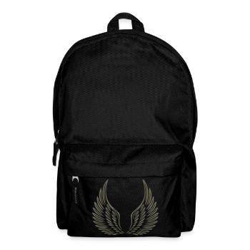 flügel T Shirt selber gestalten - Rucksack - Schwarz - Vorne