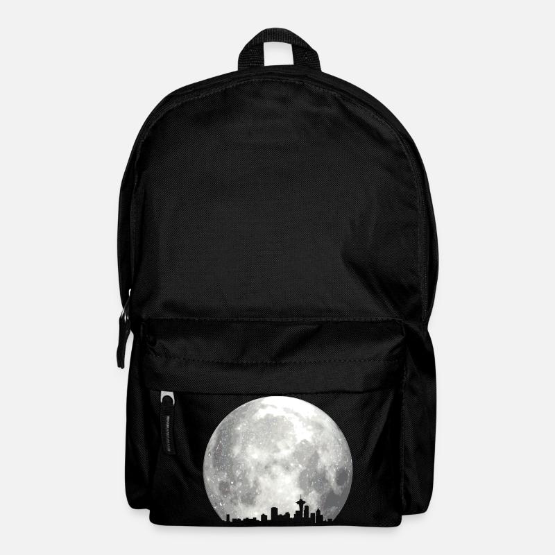 full moon skyline - Backpack - black