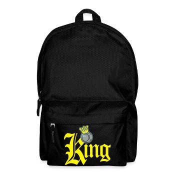 König Petanque Tippfehler - Rucksack - Schwarz - Vorne