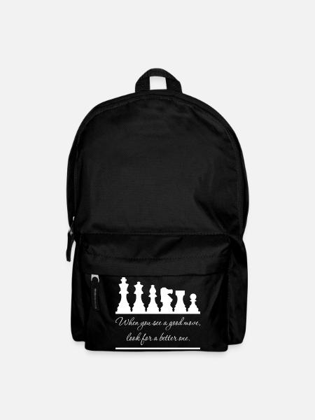 Cherchez toujours un meilleur train - Echecs - Sac à dos - noir