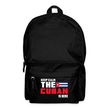Keep Calm The Cuban is Here Kuba - Rucksack - Schwarz - Vorne