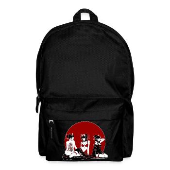 Geisha-Bande - Rucksack - Schwarz - Vorne