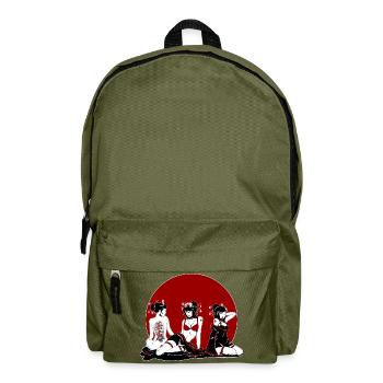 Geisha Gang - Backpack - olive green - Front