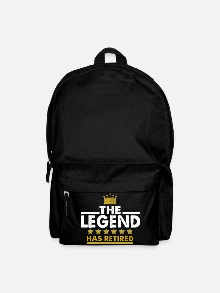 The Legend has Retired Rente Renter Geschenk - Rucksack - Schwarz
