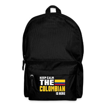Keep calm Colombie / Drapeau de cadeau Amérique du Sud - Sac à dos - noir - Devant