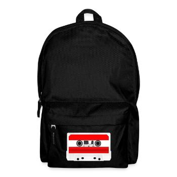 Musikkassette, Audiokassette, SA90, Audio Cassette - Rucksack - Schwarz - Vorne