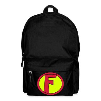 Super, Superheld, Superheldin, Hero, F - Backpack - black - Front