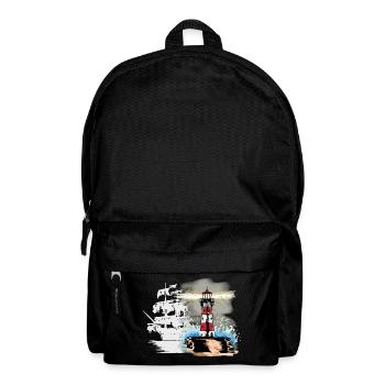 Horror ghost ship Fantasy Maritime Sailor Coast - Backpack - black - Front